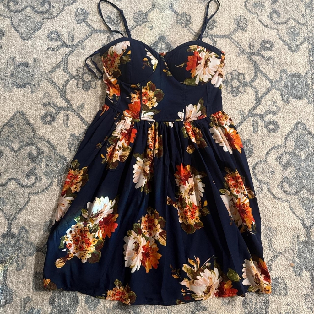 Band of Gypsies Multicolor Floral Dress